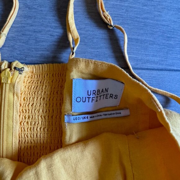 Urban Outfitter Yellow Linen Jumpsuit - Picture 2 of 6